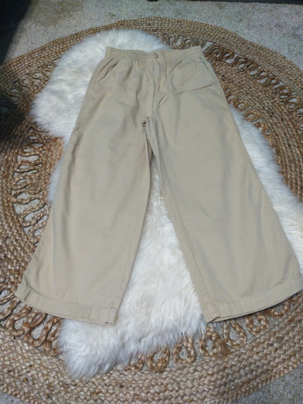 Polo by Ralph Lauren Kids Wide-Leg Khaki Pants - Size 14
